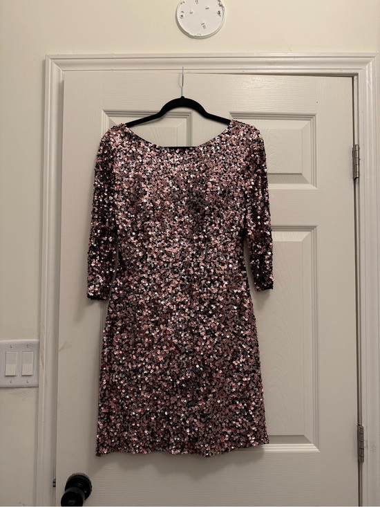 Scala Dresses & Skirts - Scala Rose Gold Sequin Mini Dress